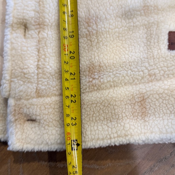 Rip Curl Cream Plaid Fleece Jacket - Picture 7 of 9